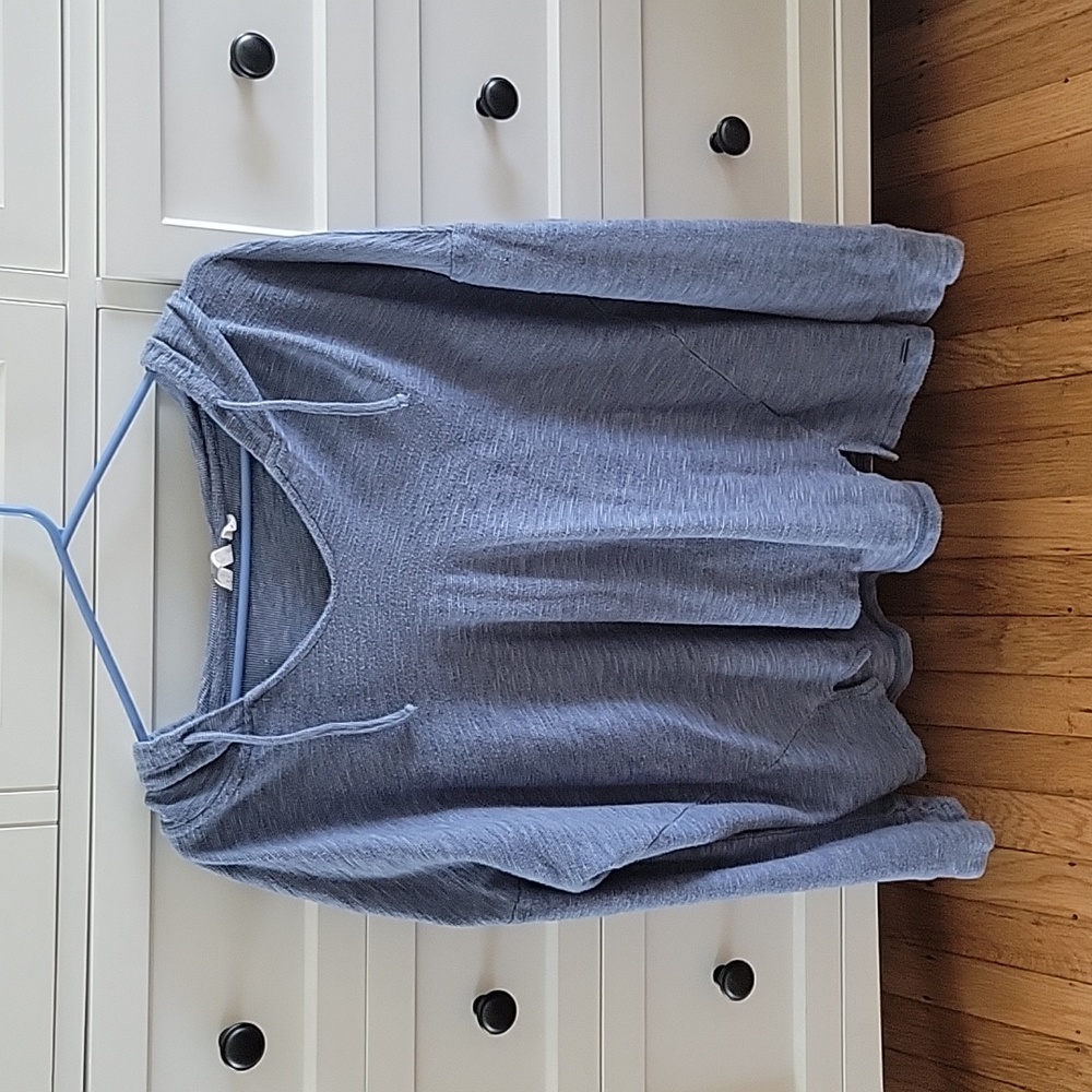 Blue Roxy Cotton Pullover Hoodie
